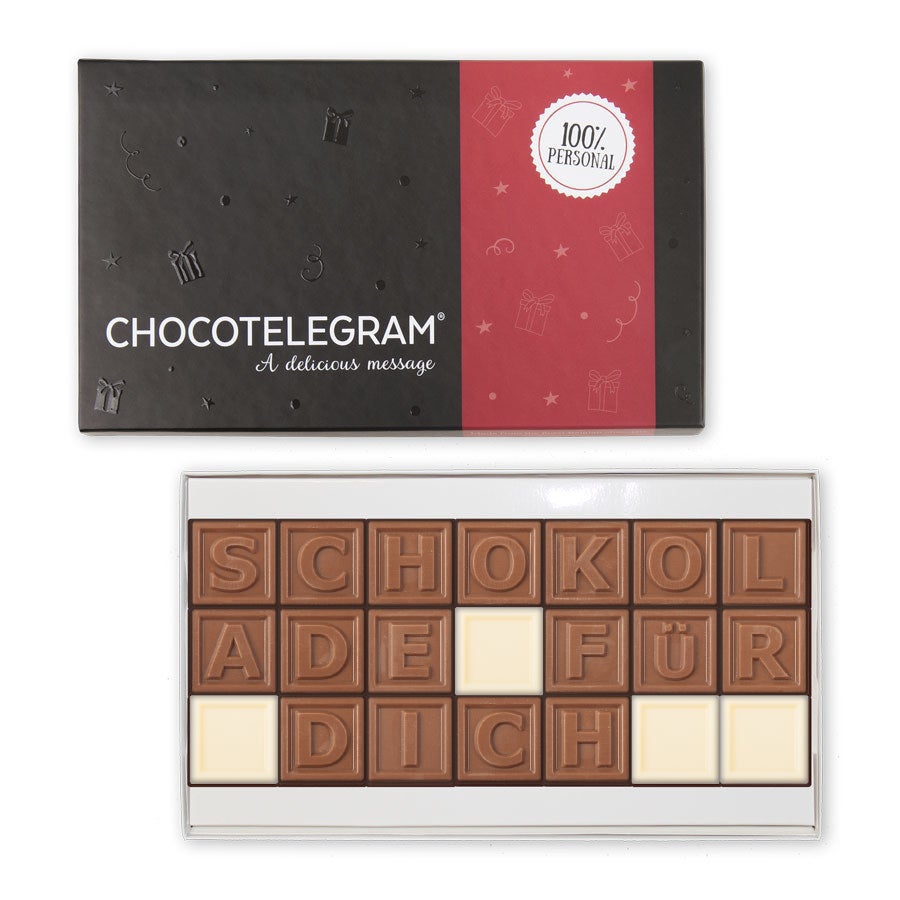 Schokotelegramm gestalten Schokotelegramm gestalten