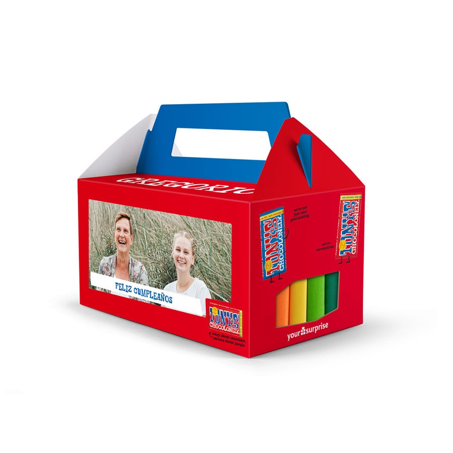 Tabletas Tony's Chocolonely en caja de regalo Tabletas Tony's Chocolonely en caja de regalo