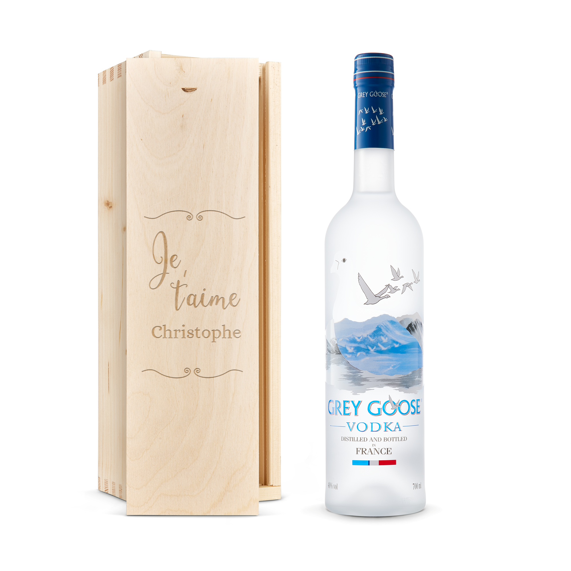 Vodka Grey Goose - Coffret imprimé