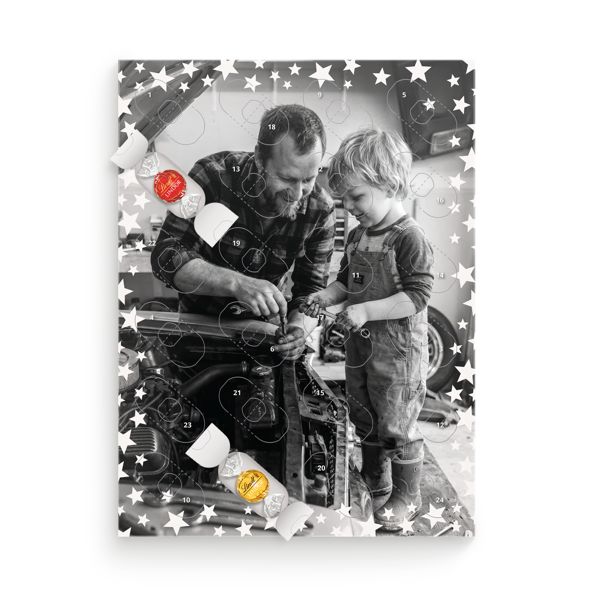 Calendario dell'Avvento Lindor Assorti Mix personalizzato
