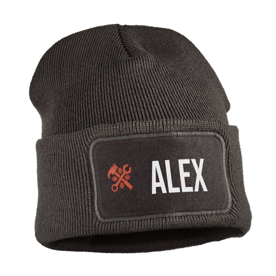 Printed beanie