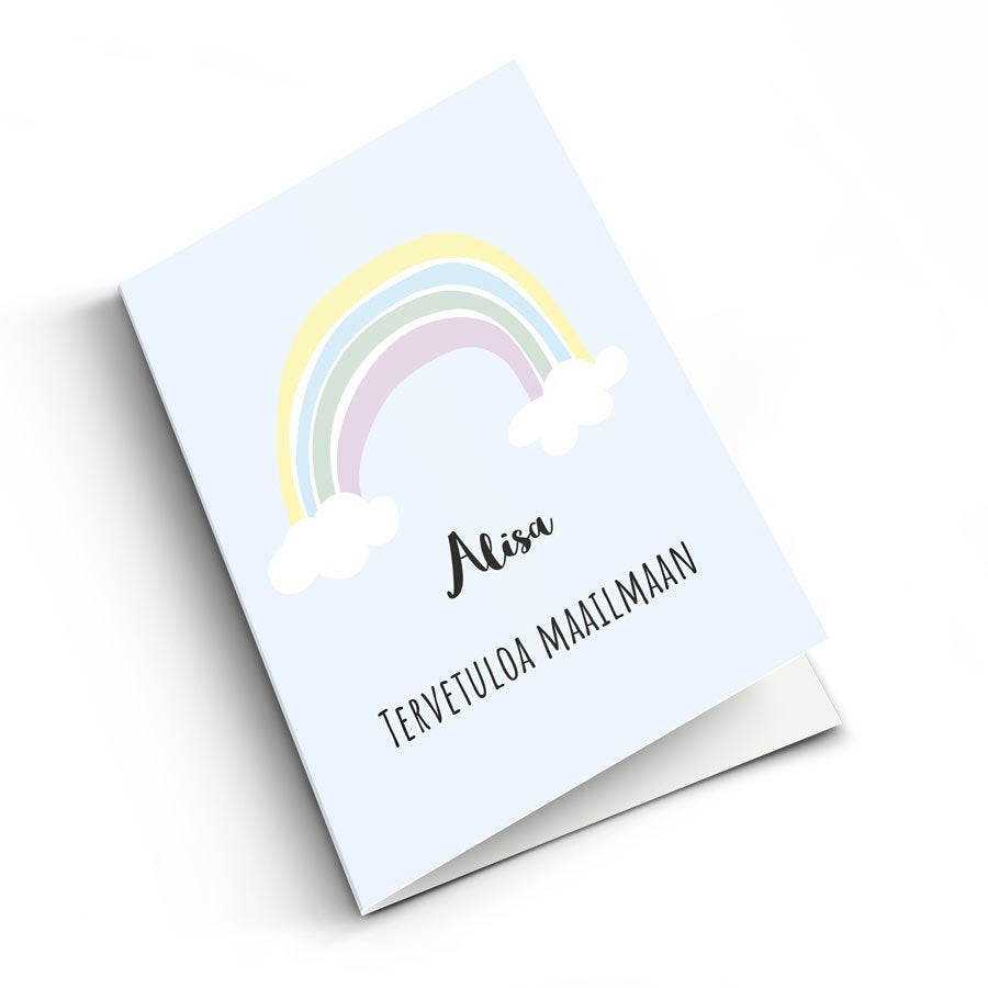 Vauvaonnittelukortti kuvalla - XL - pysty