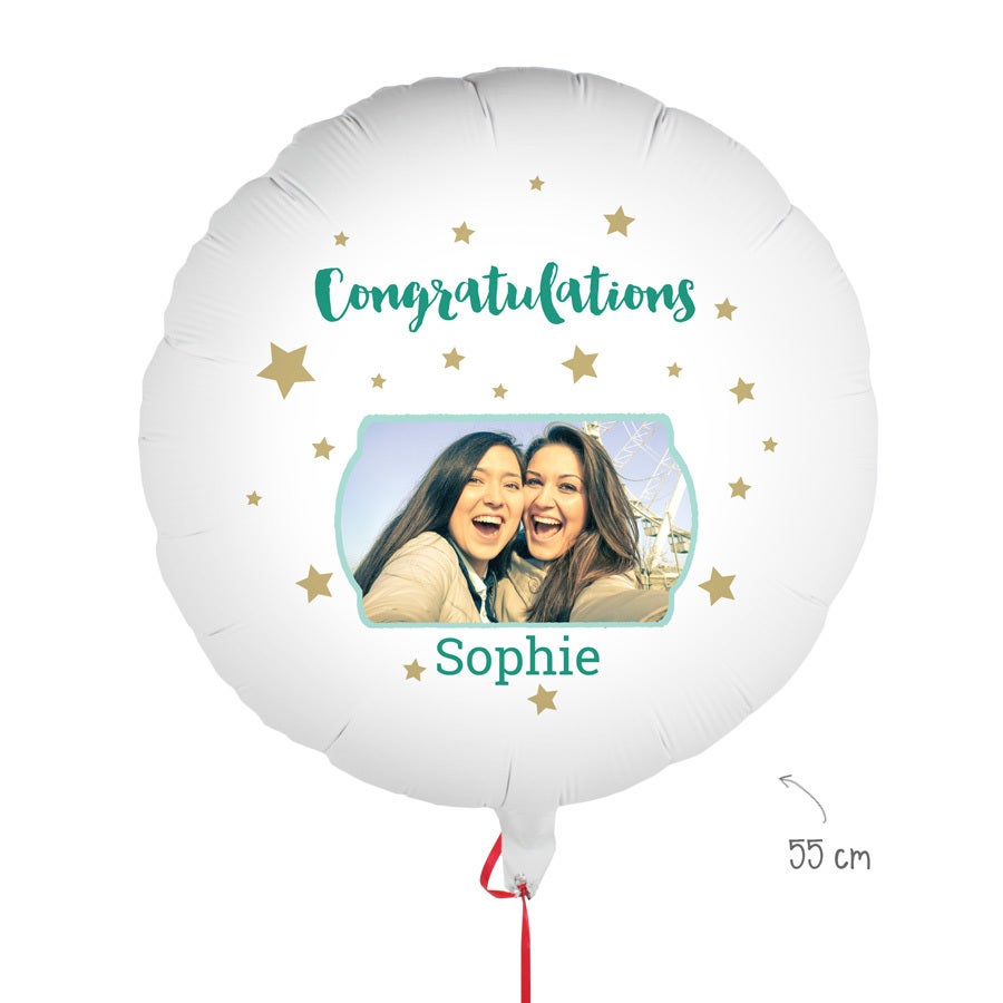Balloon with photo - Congratulations