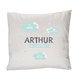 Coussin personnalisé bébé - Blanc 