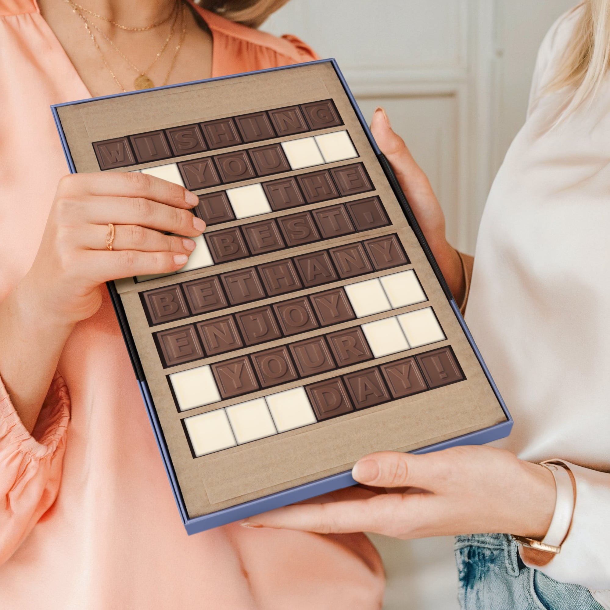 Czekolada z napisem Chocotelegram(R) - 56 znaków