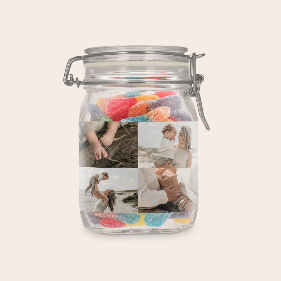 Frasco de doces personalizado Pote de doce personalizado com palitos azedos e foto, ideal para Seu Doce Picante