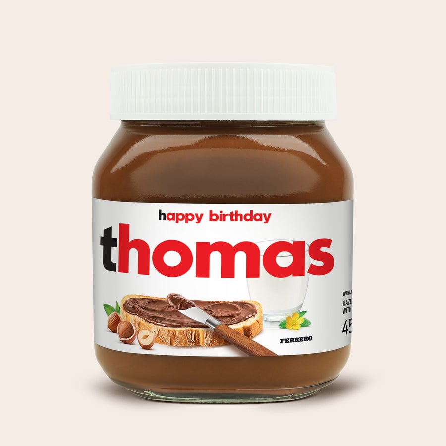 Personalised nutella® jar Personalised nutella® jar - 450 gr with