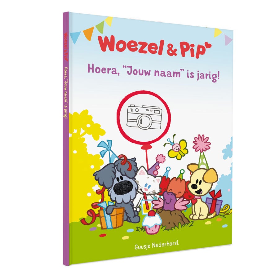 Boek "Woezel en Pip is jarig!" personaliseren