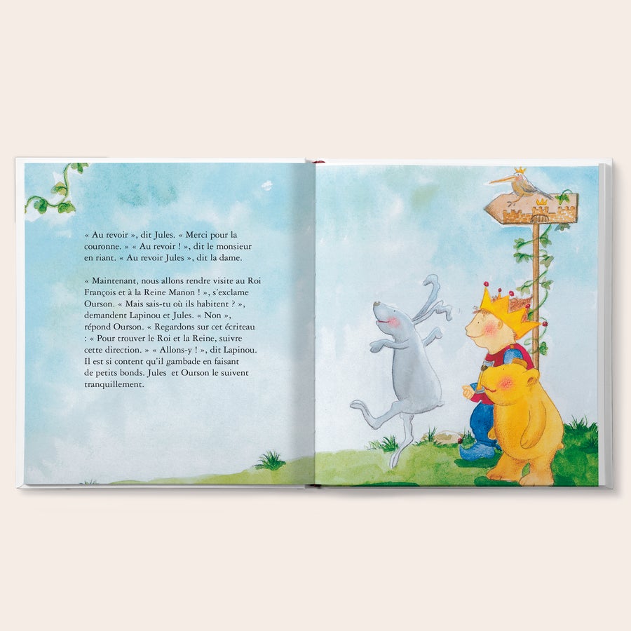 Mon livre de bébé - Livre personnalisé Livre pour enfant personnalisé ouvert avec illustrations colorées et texte imprimé. Offrez à un bébé son premier rôle principal dans ce livre de bébé !