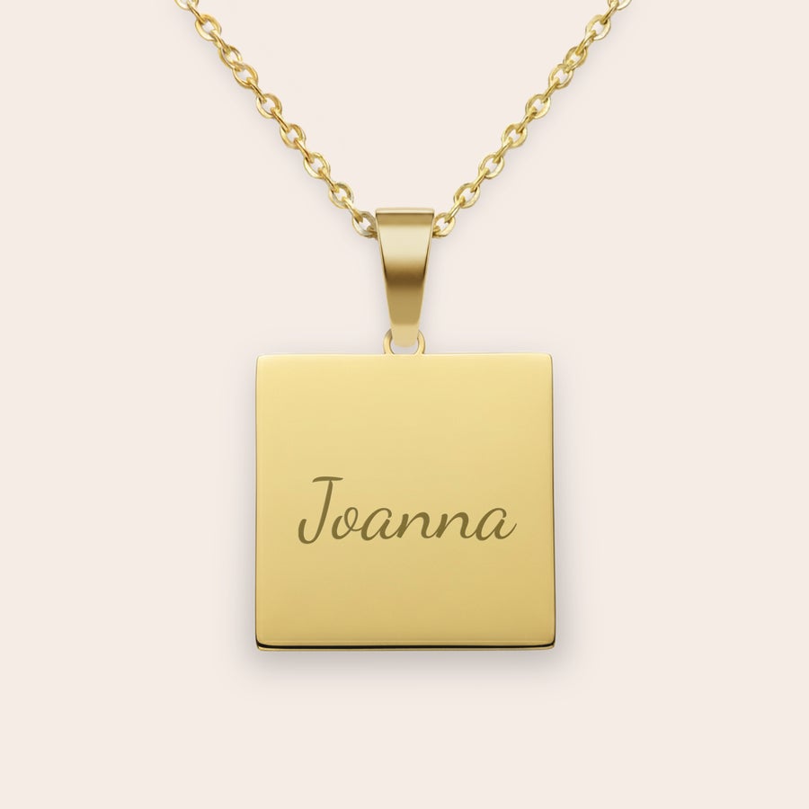 Collier pendentif carré Collier pendentif carré