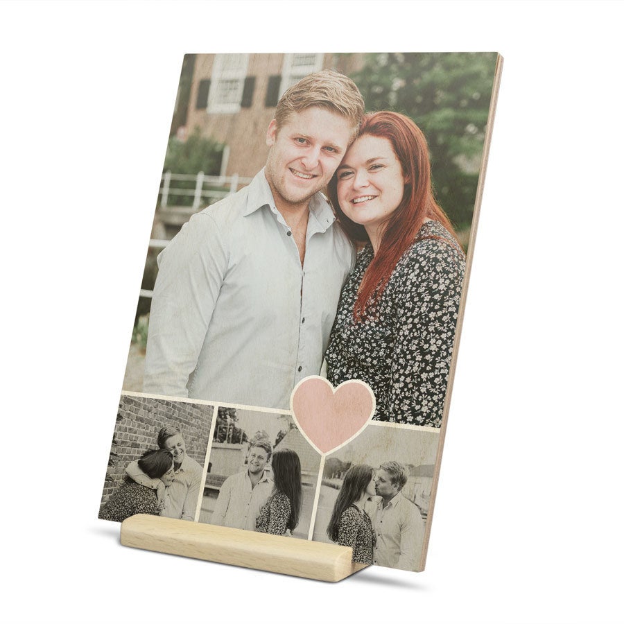 Personalised wooden card with photo | YourSurprise