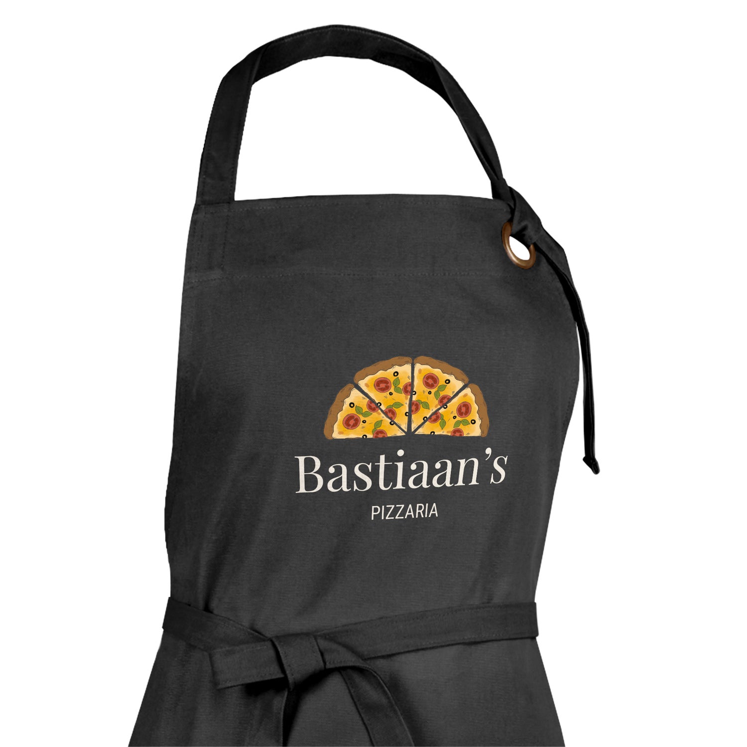 Keukenschort bedrukken - Zwart