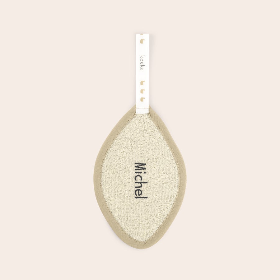 Attache tétine Koeka brodée Attache tétine personnalisée avec le nom Michel brodé pour les nouveaux parents