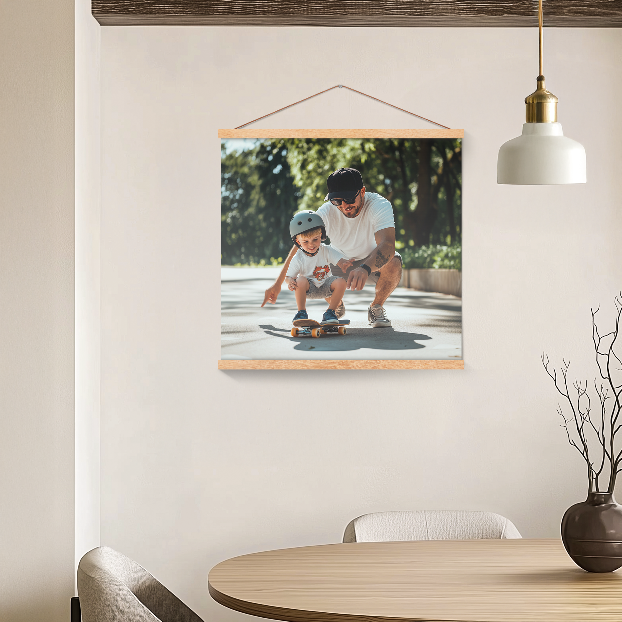 Fotoposter mit magnetischer Posterleiste