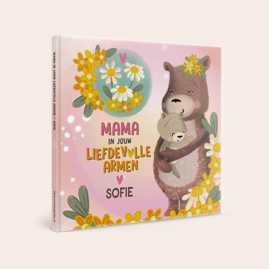 Gepersonaliseerd boek - Mama in jouw lieve armen Geïllustreerd boek Mama in jouw lieve armen, gepersonaliseerd met de naam Sofie.