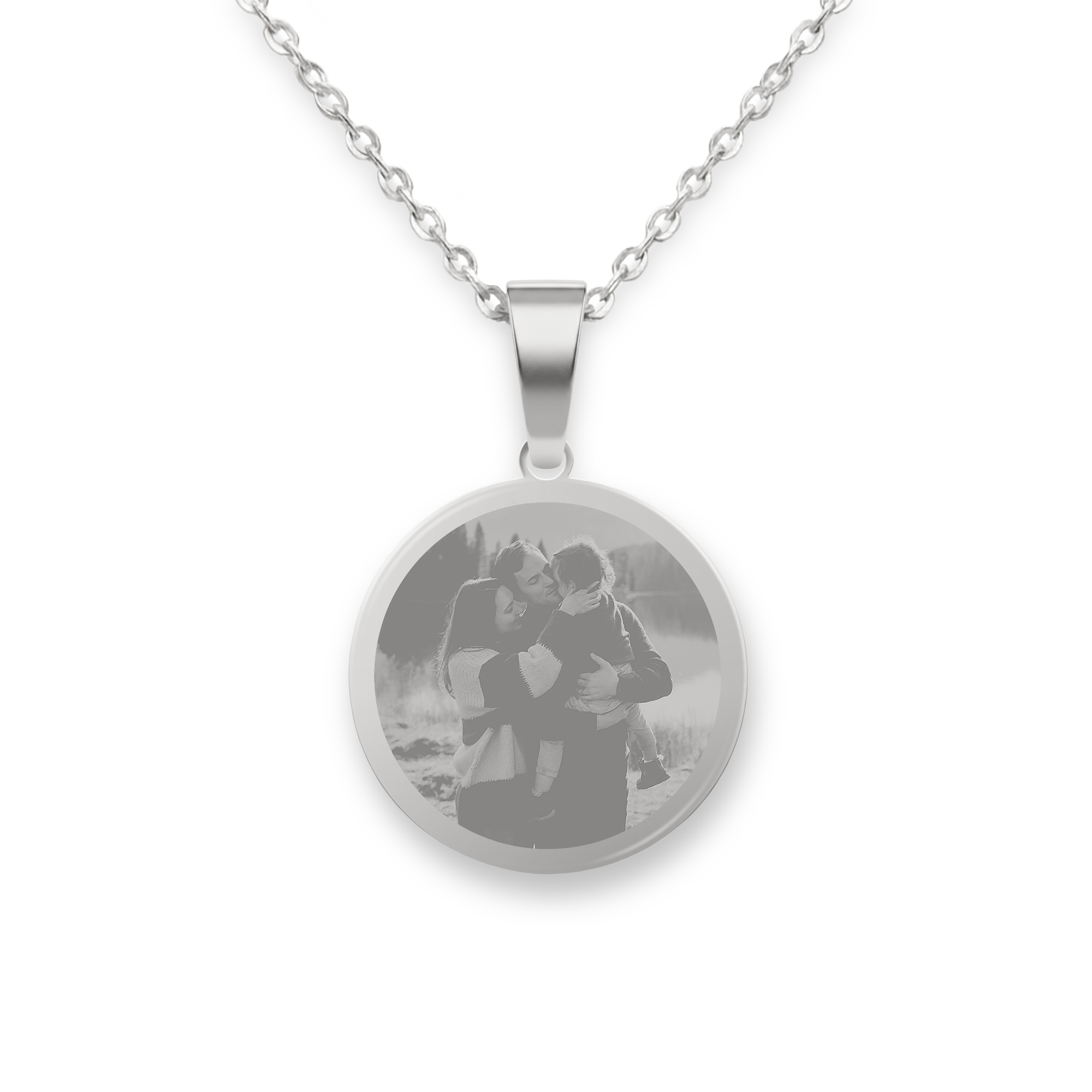 Collier pendentif rond
