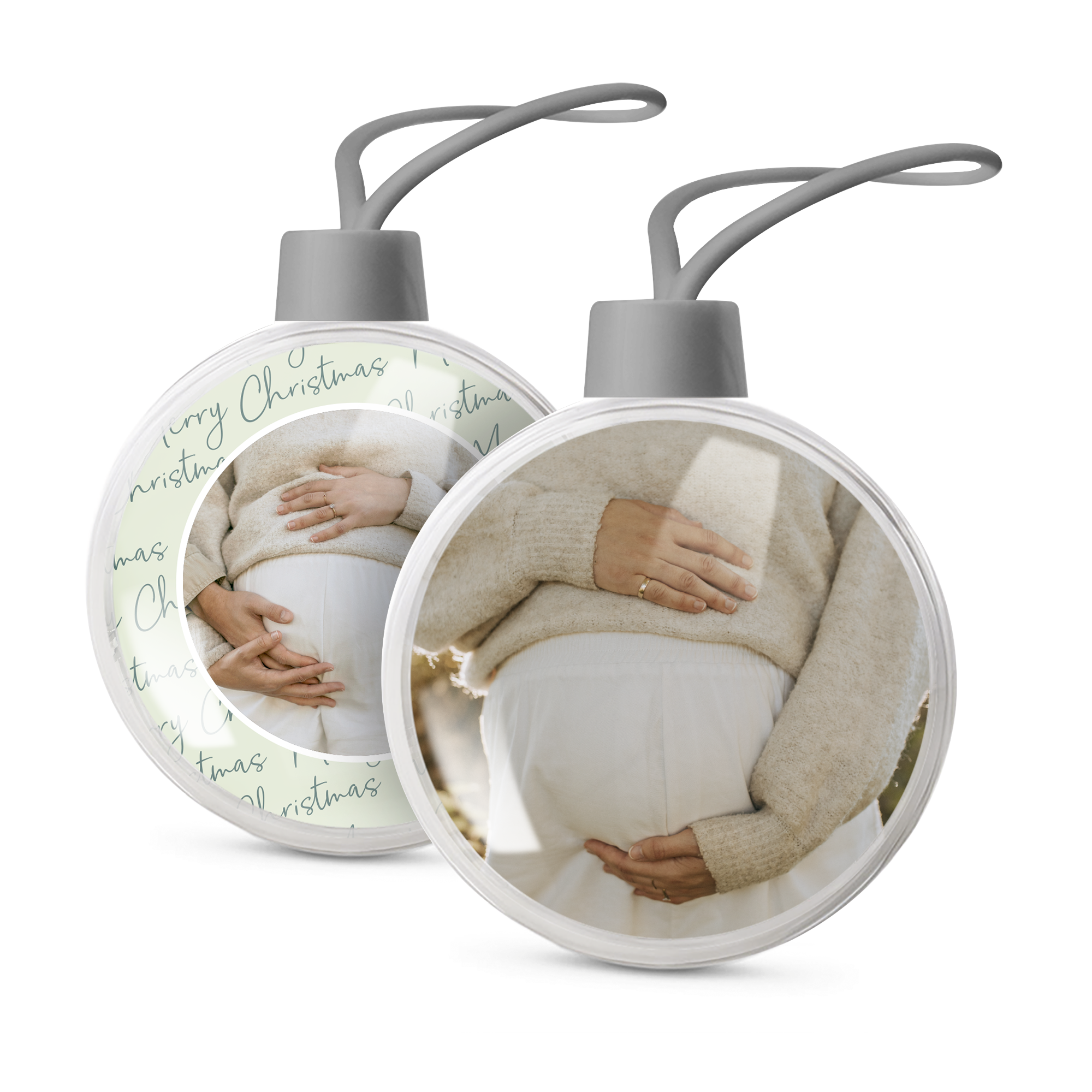 Baby's first Christmas bauble (set of 2)