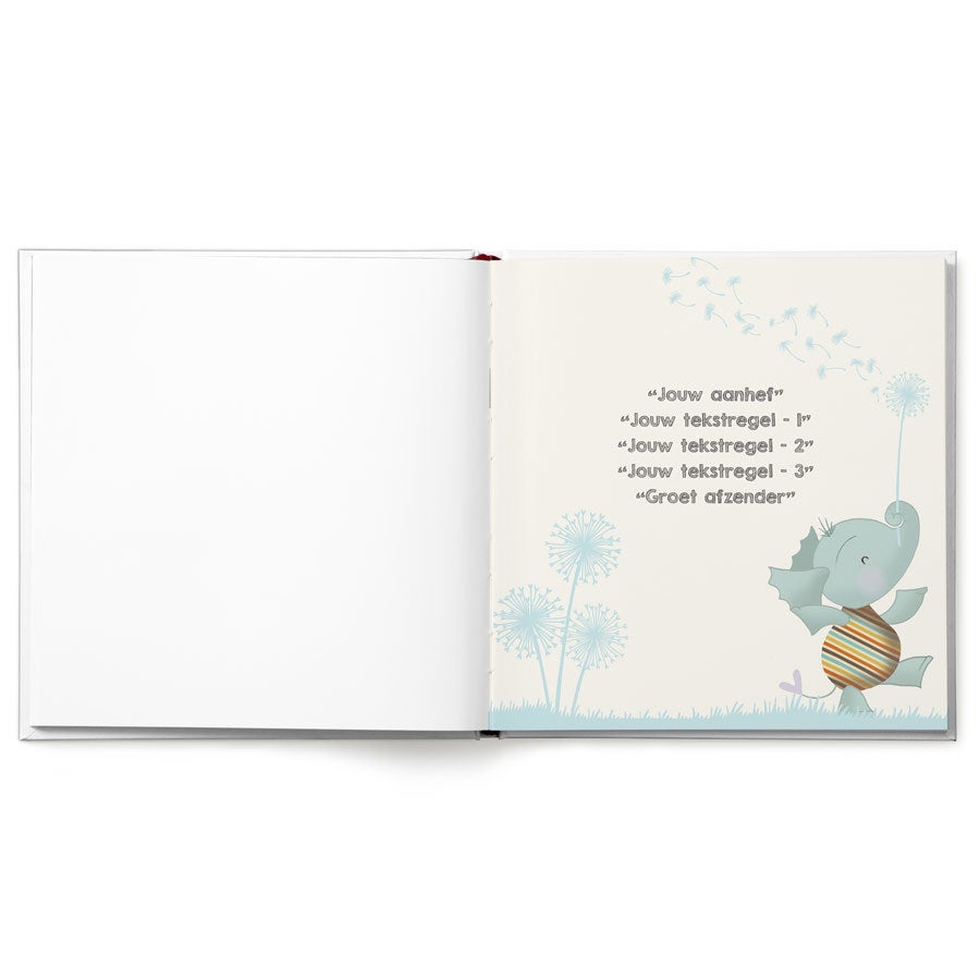 Babyboek "Welkom op de wereld" personaliseren