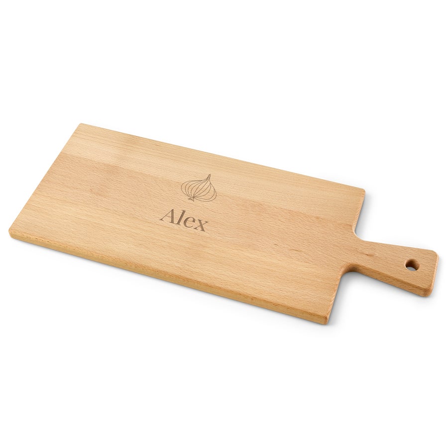 Personalised wooden serving platter Personalised wooden serving platter