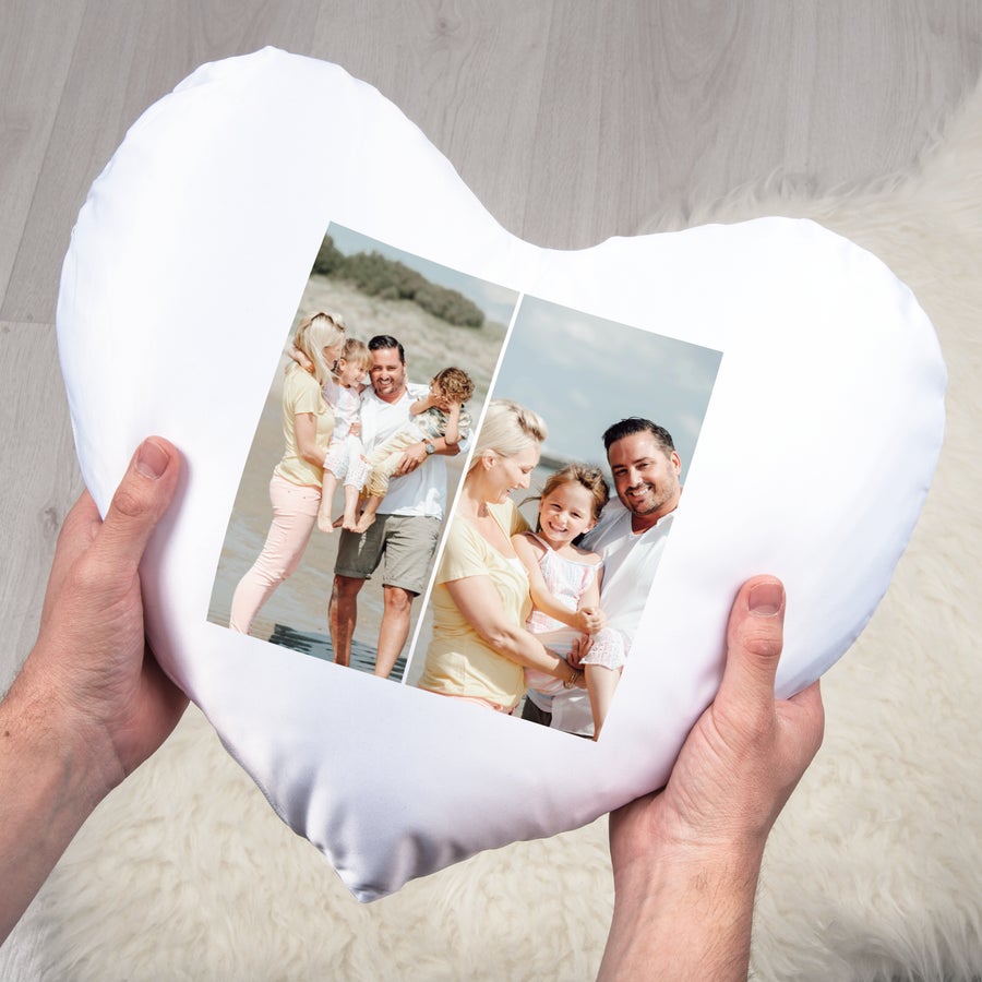 Fully printed Father's Day cushion- Heart-shaped