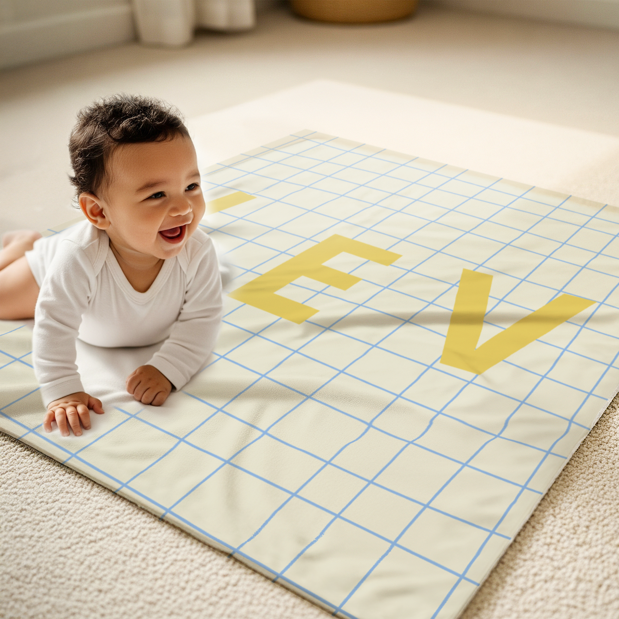 Personalised baby blanket - 80 x 80 cm