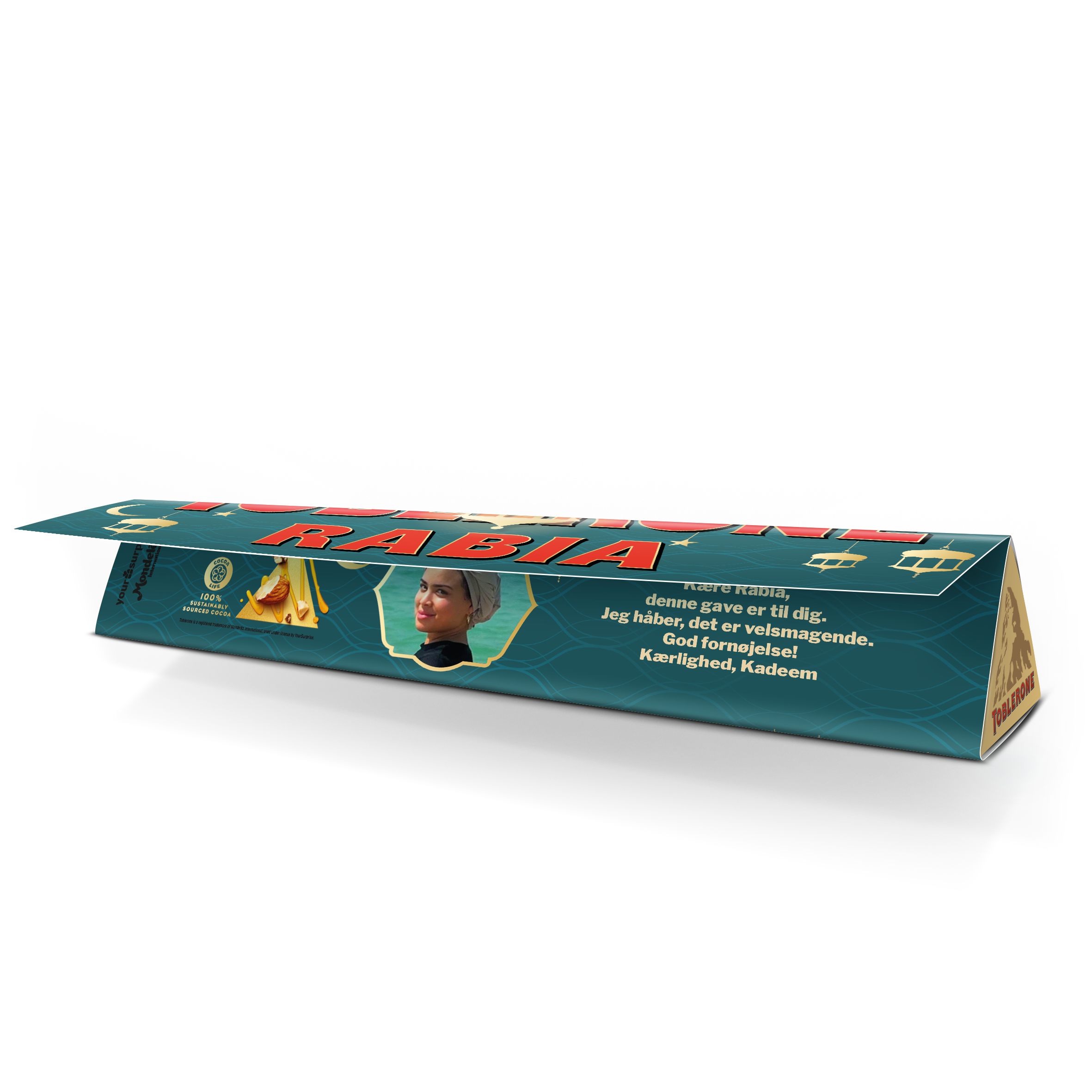 Personaliseret Toblerone chokoladebar - Eid