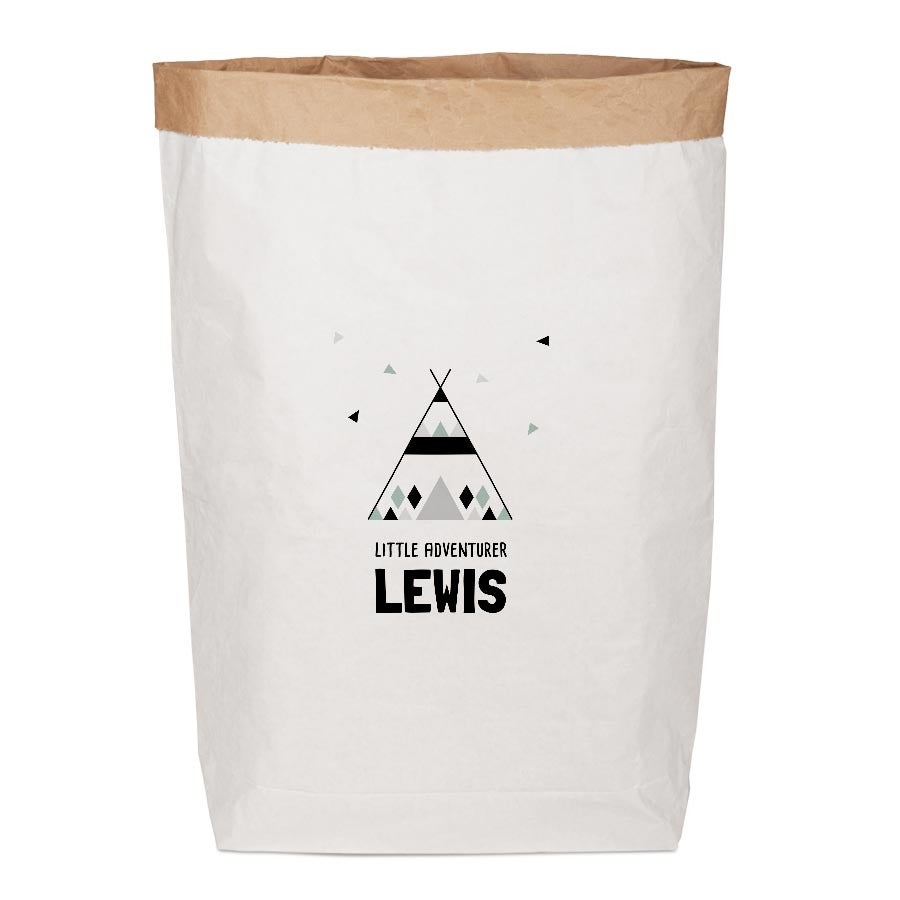 Personalised toy storage bag - Paper