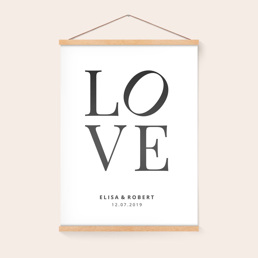 Poster personaliseren met posterhanger Poster personaliseren met posterhanger