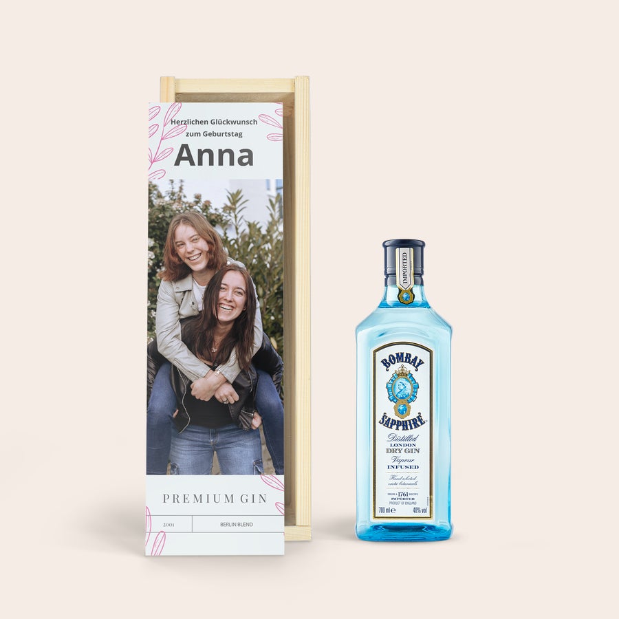 Gin Bombay Sapphire personalisieren Gin Bombay Sapphire personalisieren