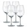 Rood wijnglas - set van 4
