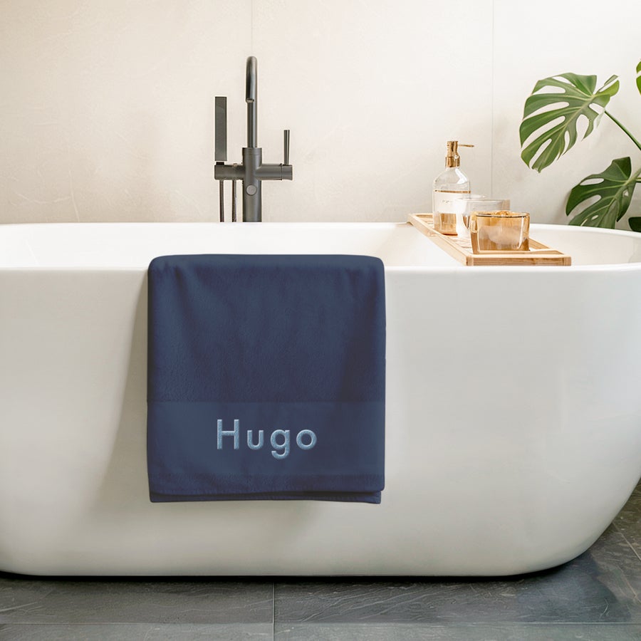Serviette de bain brodée Serviette de bain brodée