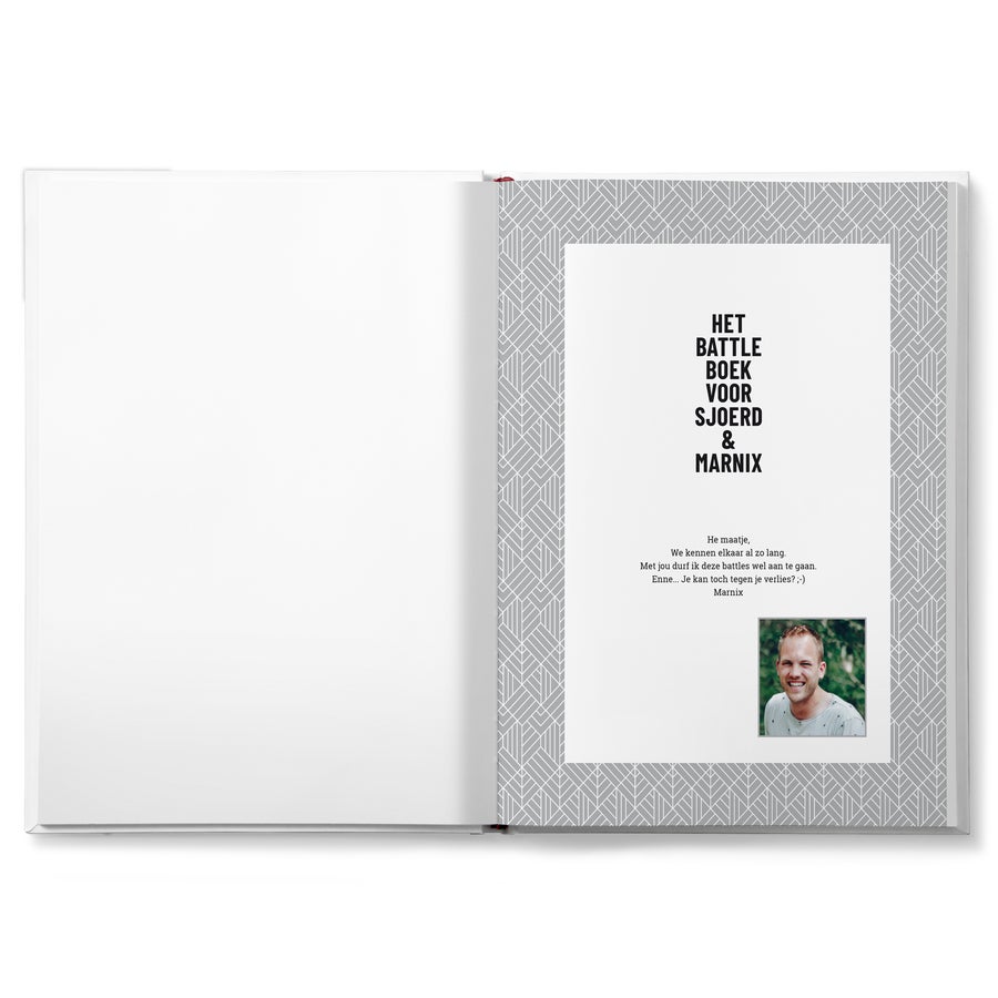Het Battle boek voor vrienden personaliseren Het Battle boek voor vrienden personaliseren