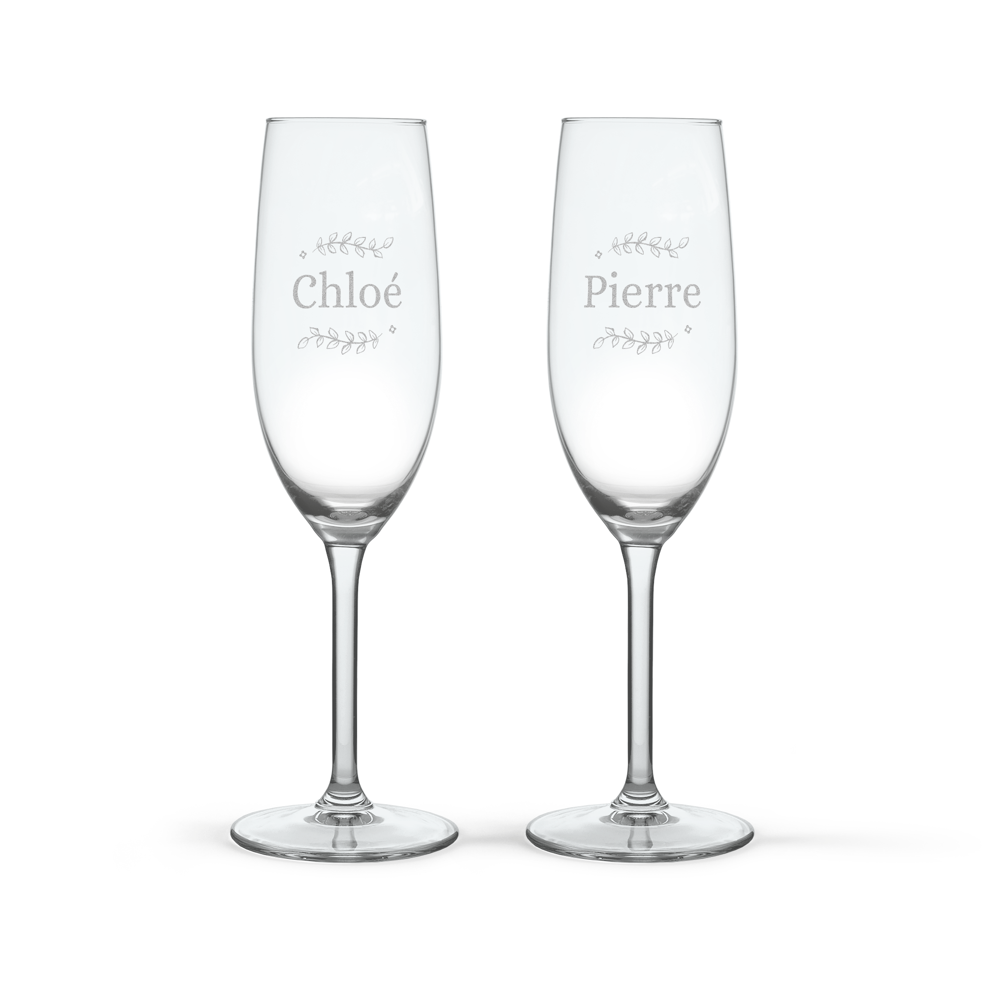 Coffret prosecco personnalisé - Prosecco Riondo - avec flûtes