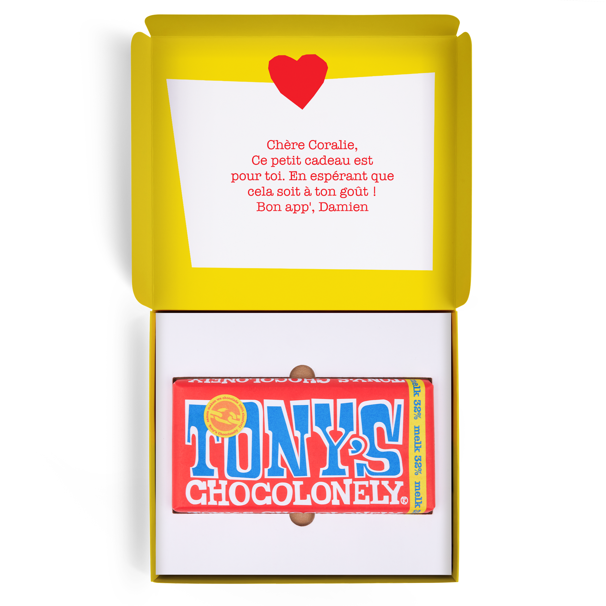 Coffret Tony's Chocolonely personnalisé