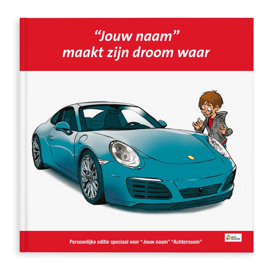 Porsche 911 - Jongensversie met naam en foto - Hardcover