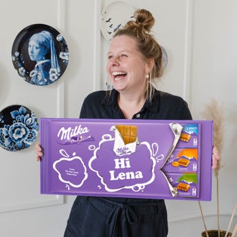 Product photo for Personalised XXL Milka Chocolate Bar