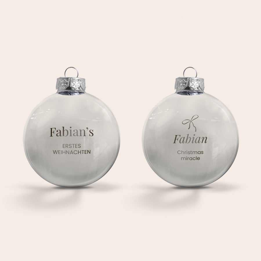 Weihnachtskugel mit Namen Weihnachtskugel mit Namen