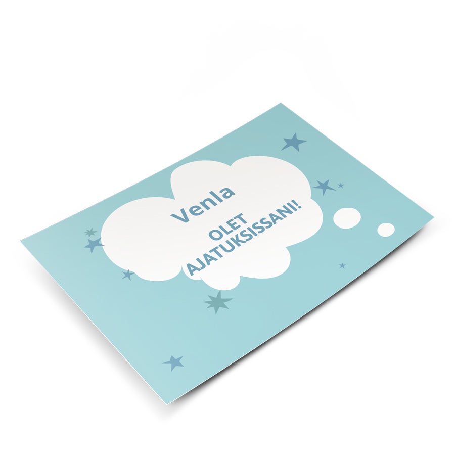 Postikortti omalla kuvalla - Ajattelen sinua