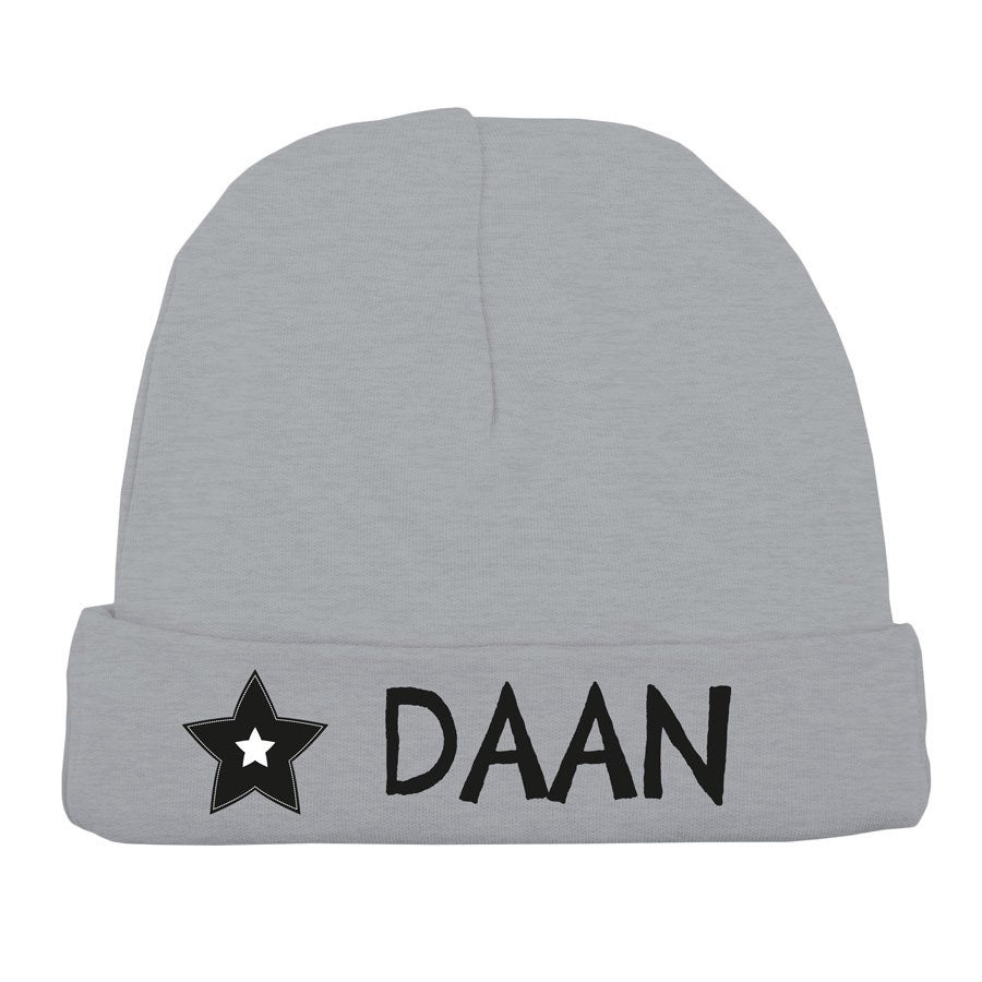 Babymuts bedrukken - Grijs