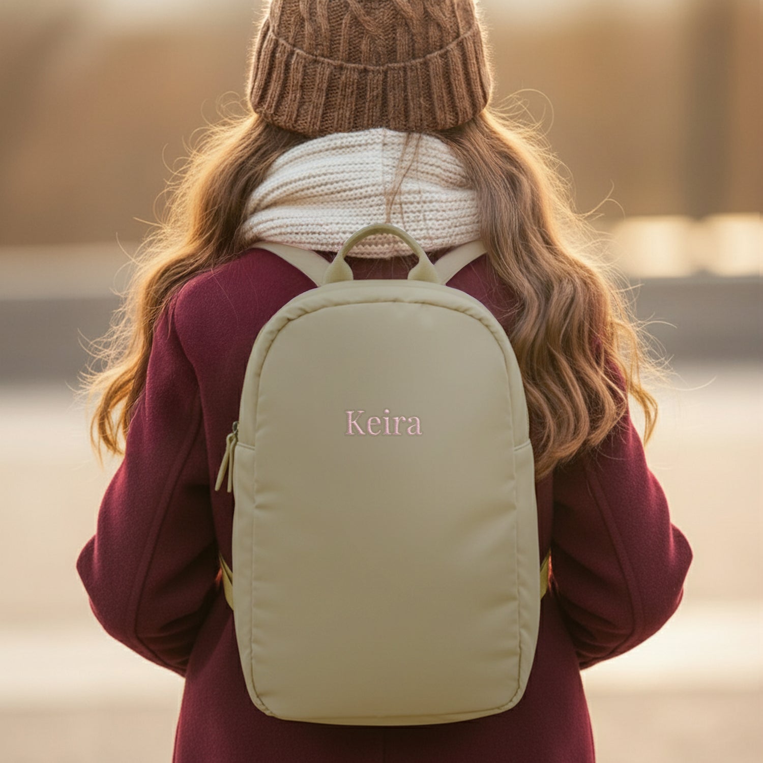 Personalizowany plecak puchowy - Dzieci�cy - Taupe