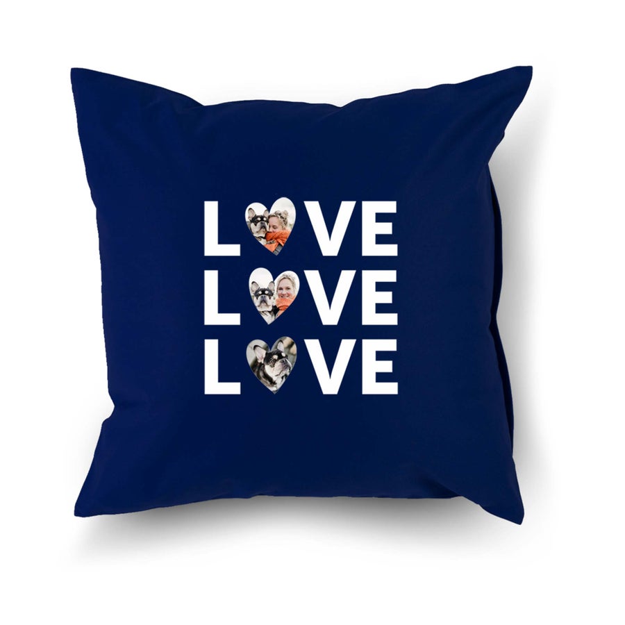 Kussen bedrukken - Navy - 40 x 40 cm