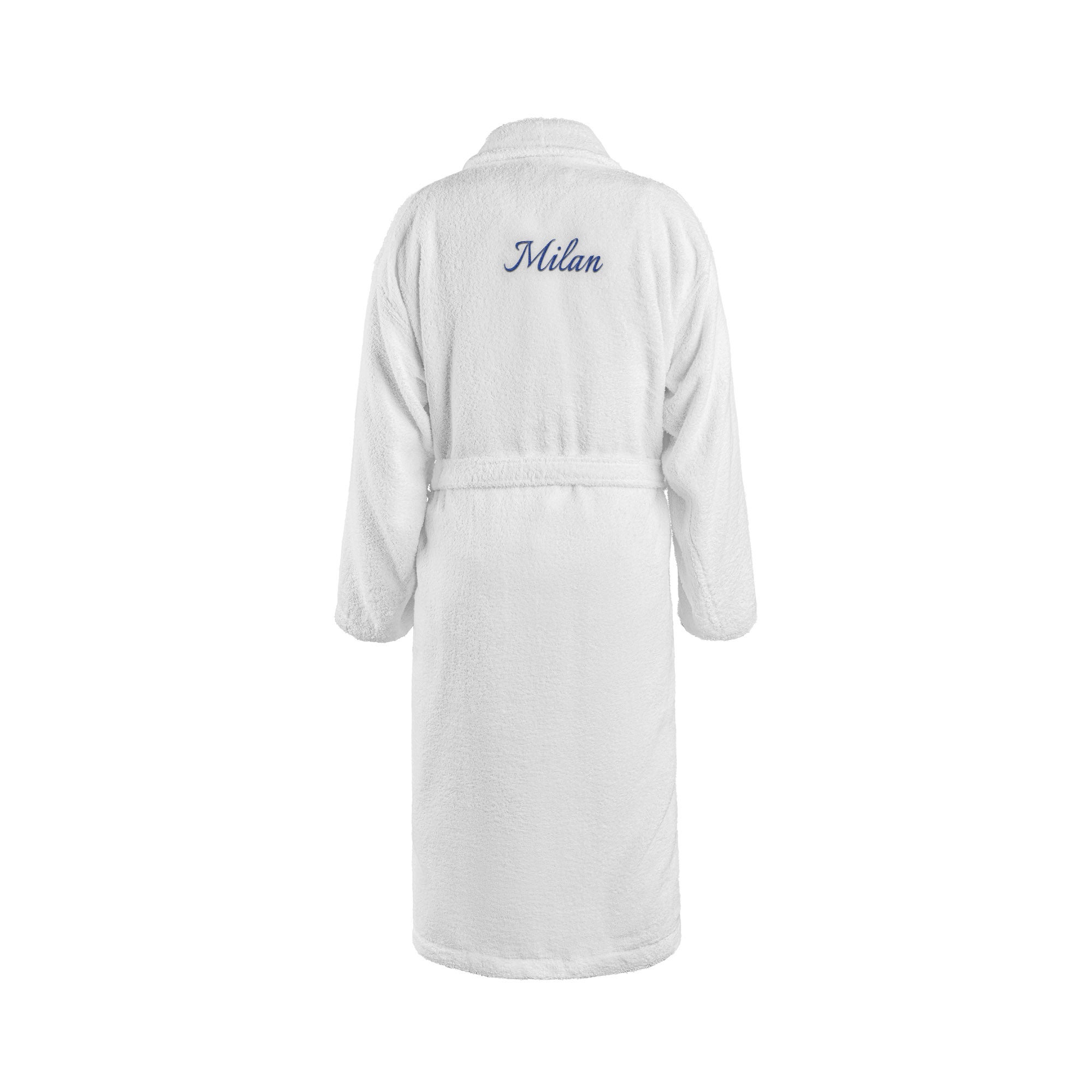 Heren badjas borduren - Wit - S/M Heren badjas borduren - Wit - S/M
