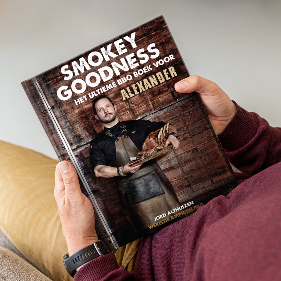 Boek "Smokey Goodness" personaliseren Boek "Smokey Goodness" personaliseren