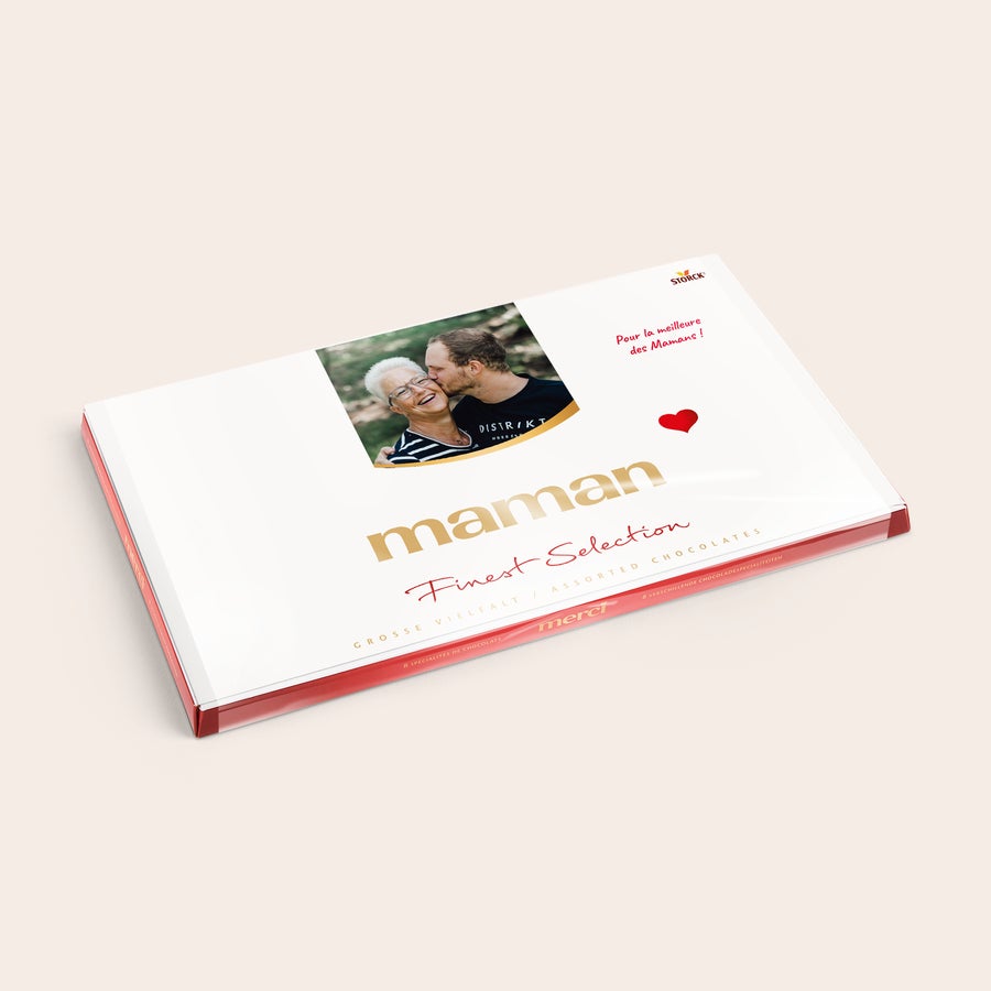 Chocolat Merci Finest Selection avec carte de vœux Chocolat Merci Finest Selection avec carte de vœux