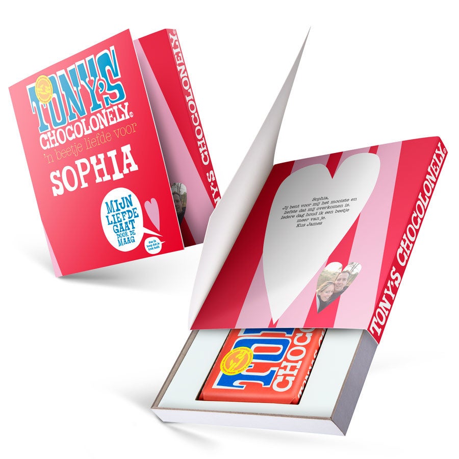 Tony Chocolonely Giftbox - Liefde (gepersonaliseerd) Tony Chocolonely Giftbox - Liefde (gepersonaliseerd)