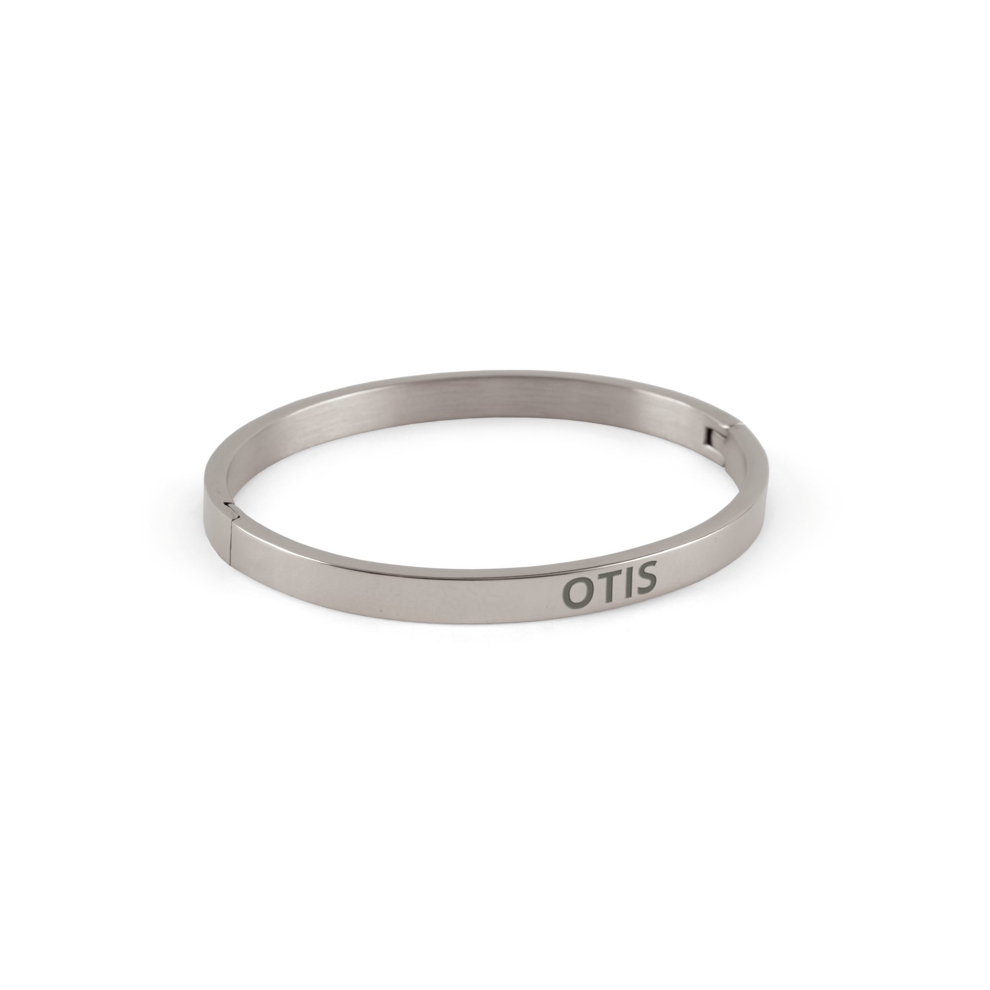 Personalised bangle bracelet - Silver colour