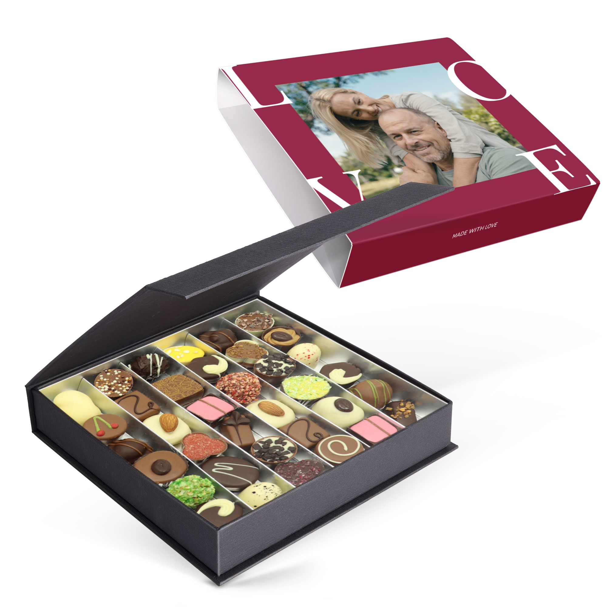 Personalised Deluxe Chocolate Gift Box - Valentine's Day