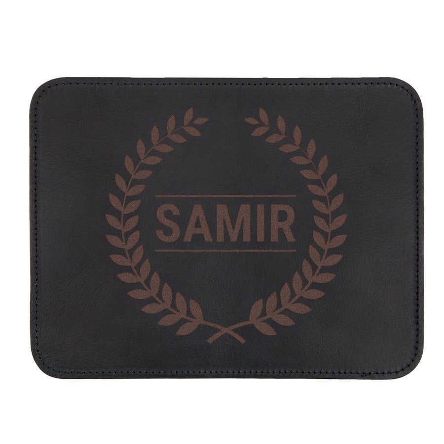 Custom leather mouse pad