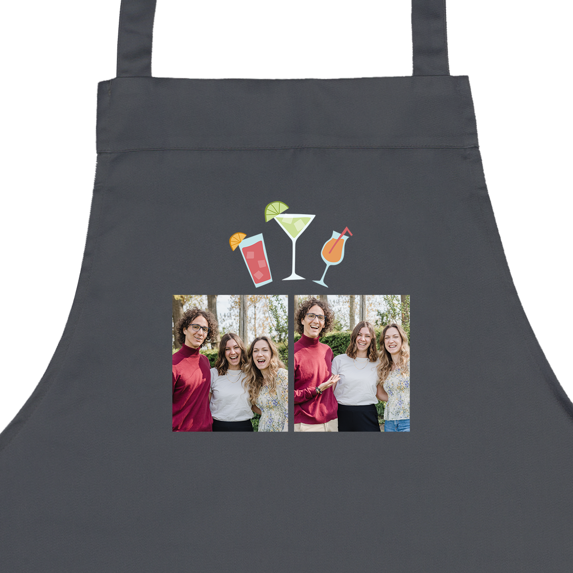 Personalizowany Fartuch kuchenny - szary