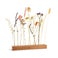 Dried flowers with personalised wooden stand Dried flowers with personalised wooden stand